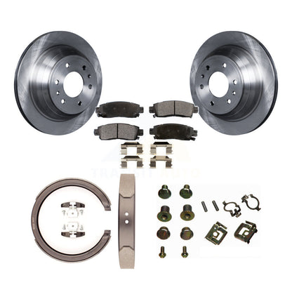 Kit de quincaillerie pour chaussures de stationnement, Rotors à disque arrière, plaquettes semi-métalliques, pour Chevrolet GM