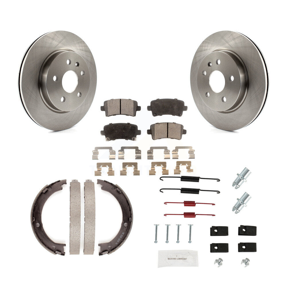 Kit de quincaillerie pour chaussures de stationnement, Rotors à disque arrière, plaquettes semi-métalliques, pour Cadillac XTS