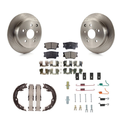 Kit de quincaillerie pour chaussures de stationnement, Rotors à disque arrière, plaquettes semi-métalliques, pour Toyota Matri