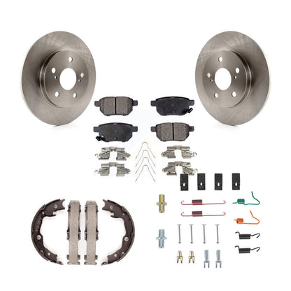 Kit de quincaillerie pour chaussures de stationnement, Rotors à disque arrière, plaquettes semi-métalliques, pour Toyota Matri