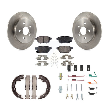 Kit de quincaillerie pour chaussures de stationnement, Rotors à disque arrière, plaquettes semi-métalliques, pour Toyota Matri