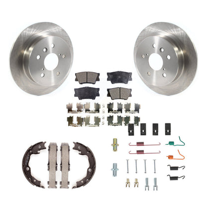 Kit de quincaillerie pour chaussures de stationnement, Rotors à disque arrière, plaquettes semi-métalliques, pour Toyota Camry