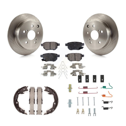 Kit de quincaillerie pour chaussures de stationnement, Rotors à disque arrière, plaquettes semi-métalliques, pour Toyota Matri