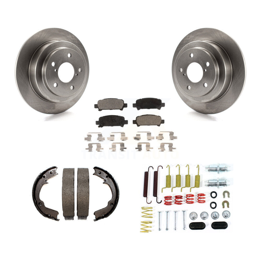 Kit de quincaillerie pour chaussures de frein de stationnement, Rotors à disque arrière, plaquettes semi-métalliques, pour Subaru