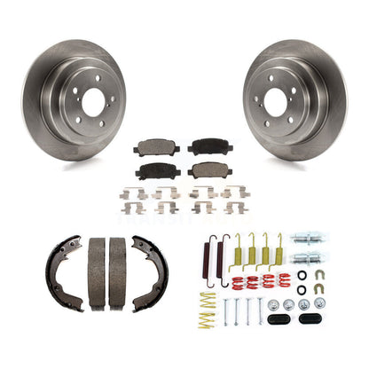 Kit de quincaillerie pour chaussures de frein de stationnement, Rotors à disque arrière, plaquettes semi-métalliques, pour Subaru