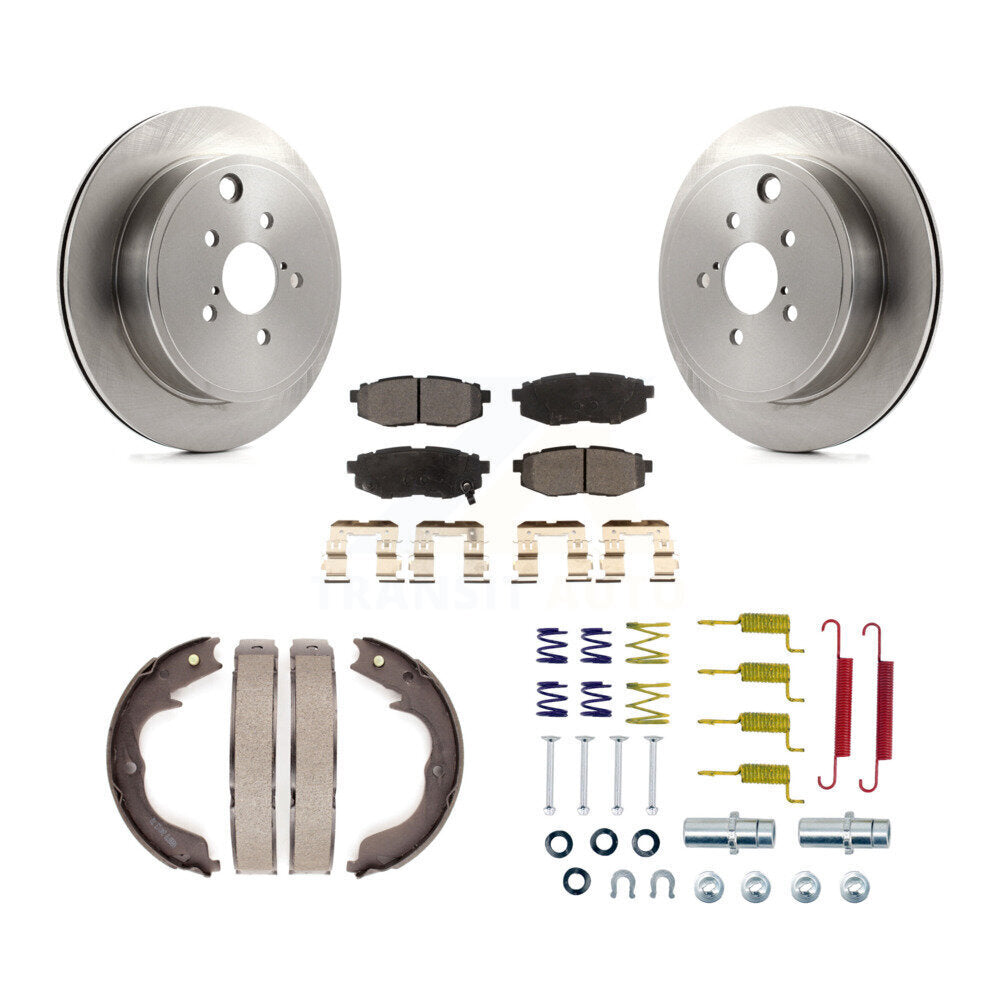 Kit de quincaillerie pour chaussures de stationnement, Rotors à disque arrière, plaquettes semi-métalliques, pour Subaru Legac