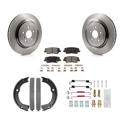 Kit de quincaillerie pour chaussures de stationnement, Rotors à disque arrière, plaquettes semi-métalliques, pour Cadillac CTS