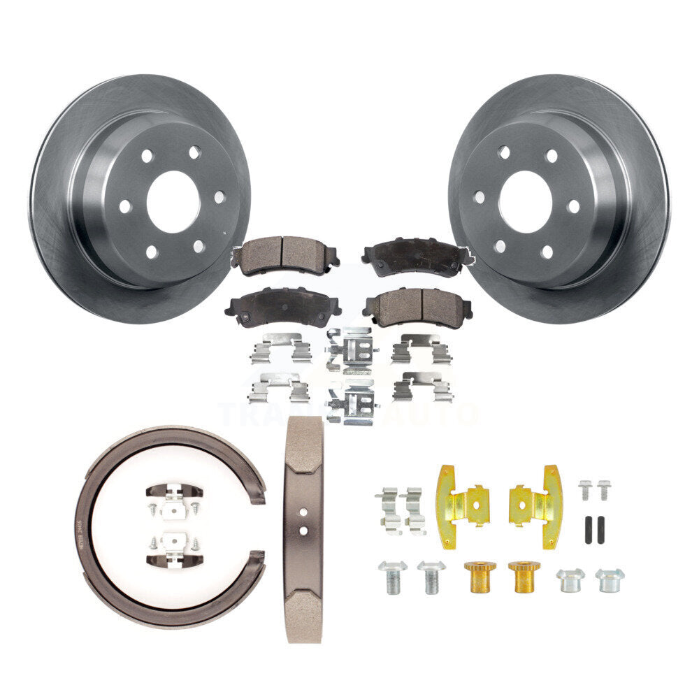 Kit de quincaillerie pour chaussures de stationnement, Rotors à disque arrière, plaquettes semi-métalliques, pour GMC Chevrole