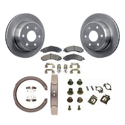 Kit de quincaillerie pour chaussures de stationnement, Rotors à disque arrière, plaquettes semi-métalliques, pour Chevrolet GM