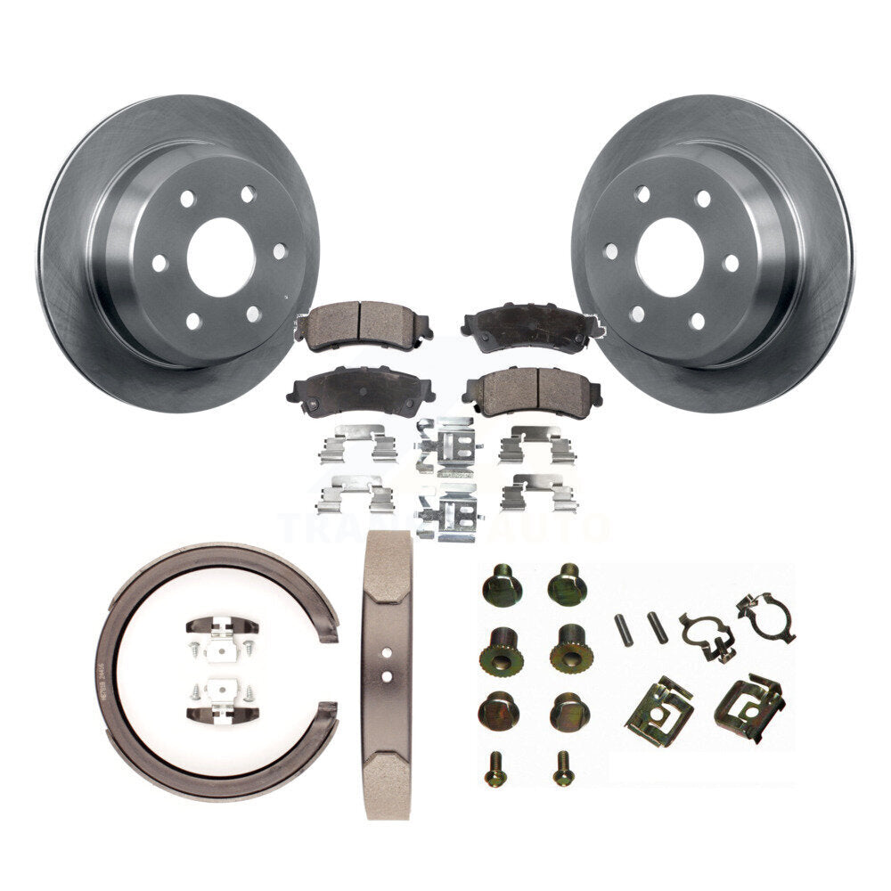 Kit de quincaillerie pour chaussures de stationnement, Rotors à disque arrière, plaquettes semi-métalliques, pour Chevrolet GM