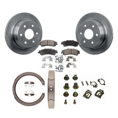 Kit de quincaillerie pour chaussures de stationnement, Rotors à disque arrière, plaquettes semi-métalliques, pour Chevrolet GM