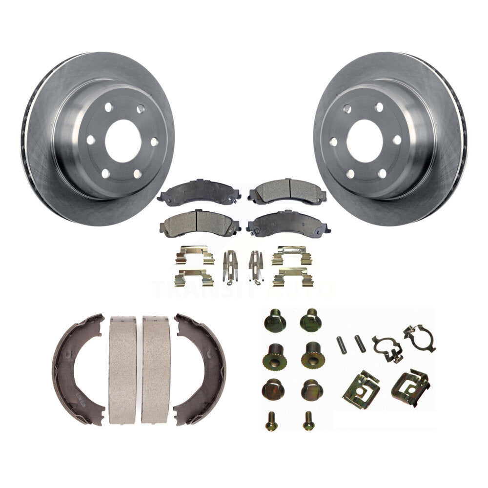Kit de quincaillerie pour chaussures de stationnement, Rotors à disque arrière, plaquettes semi-métalliques, pour Chevrolet GM