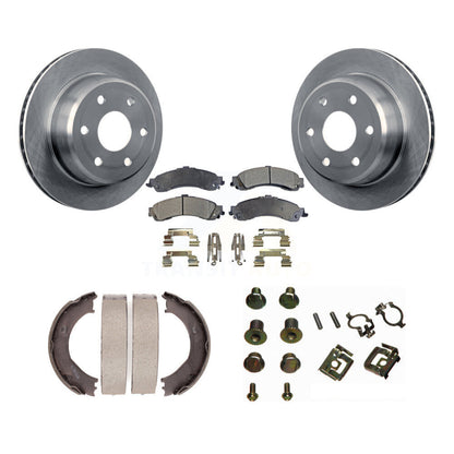 Kit de quincaillerie pour chaussures de stationnement, Rotors à disque arrière, plaquettes semi-métalliques, pour Chevrolet GM