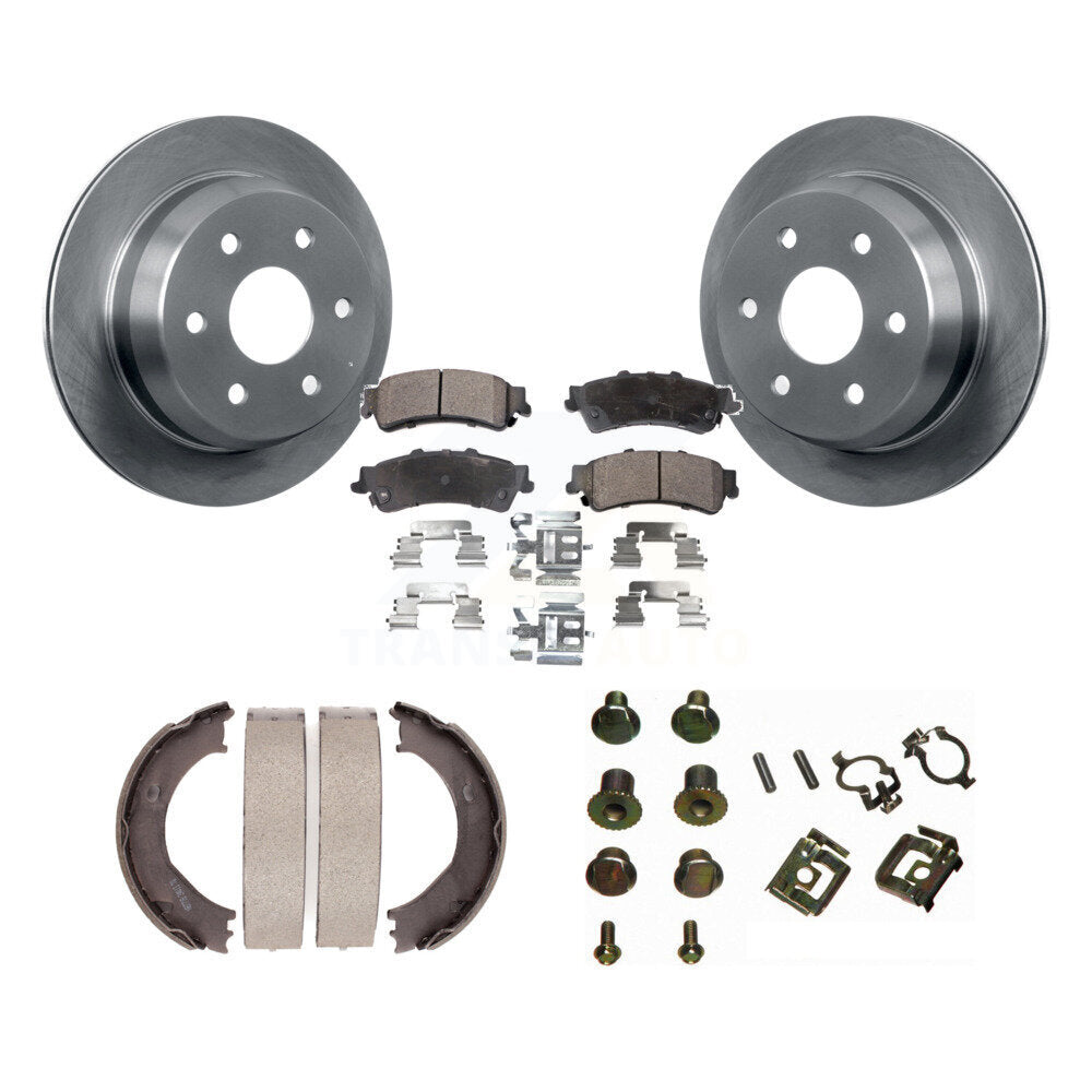 Kit de quincaillerie pour chaussures de stationnement, Rotors à disque arrière, plaquettes semi-métalliques, pour Chevrolet GM