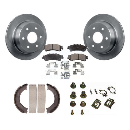 Kit de quincaillerie pour chaussures de stationnement, Rotors à disque arrière, plaquettes semi-métalliques, pour Chevrolet GM