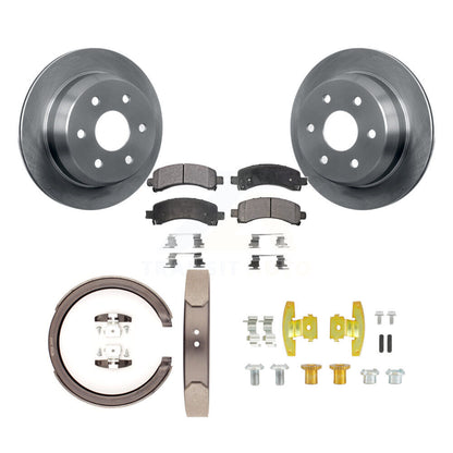 Rotors à disque arrière, patins semi-métalliques, chaussures de stationnement et Kit de quincaillerie pour Chevrole