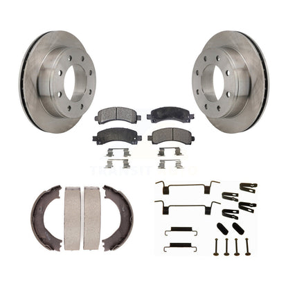 Kit de quincaillerie pour chaussures de stationnement, Rotors à disque arrière, plaquettes semi-métalliques, pour Chevrolet GM