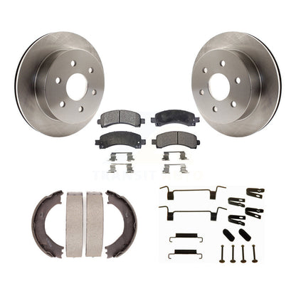 Kit de quincaillerie pour chaussures de stationnement, Rotors à disque arrière, plaquettes semi-métalliques, pour Chevrolet GM