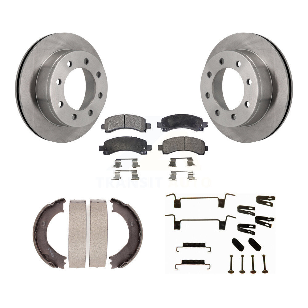 Kit de quincaillerie pour chaussures de stationnement, Rotors à disque arrière, plaquettes semi-métalliques, pour Chevrolet GM