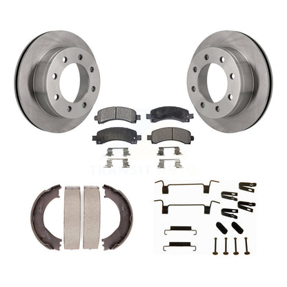 Kit de quincaillerie pour chaussures de stationnement, Rotors à disque arrière, plaquettes semi-métalliques, pour Chevrolet GM