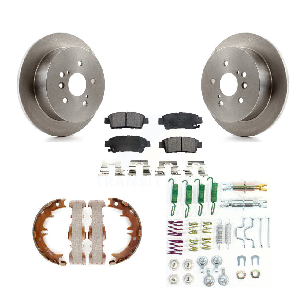 Kit de quincaillerie pour chaussures de stationnement, Rotors à disque arrière, plaquettes semi-métalliques, pour Toyota Sienn