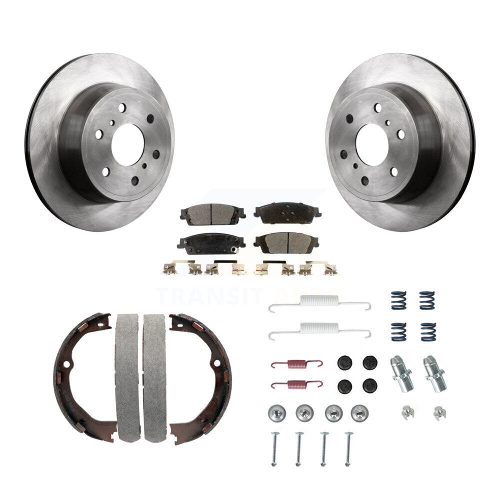 Kit de quincaillerie pour chaussures de stationnement, Rotors à disque arrière, plaquettes semi-métalliques, pour GMC Chevrole