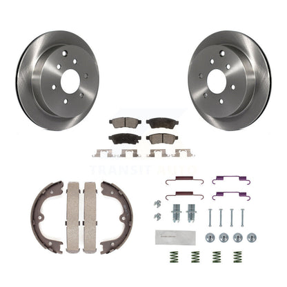 Kit de quincaillerie pour chaussures de stationnement, Rotors à disque arrière, plaquettes semi-métalliques, pour Nissan Xterr