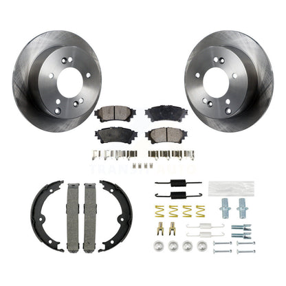 Rotors à disque arrière, patins semi-métalliques, chaussures de stationnement et Kit de matériel pour Lexus IS25