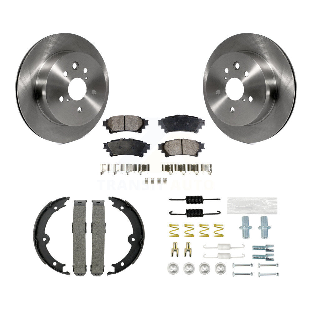 Rotors à disque arrière, patins semi-métalliques, chaussures de stationnement et Kit de matériel pour Lexus IS25