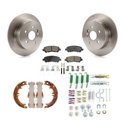 Rotors à disque arrière plaquettes semi-métalliques chaussures de frein de stationnement et Kit de matériel pour