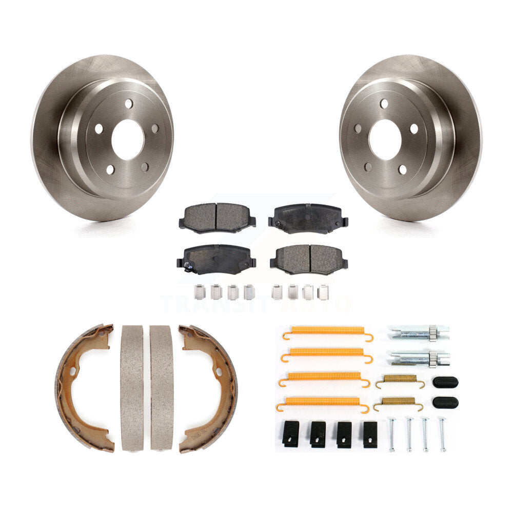 Kit de quincaillerie pour chaussures de stationnement, Rotors à disque arrière, plaquettes semi-métalliques, pour Jeep Wrangle
