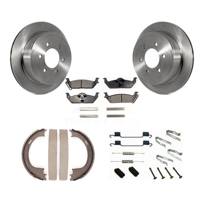 Kit de quincaillerie pour chaussures de stationnement, Rotors à disque arrière, plaquettes semi-métalliques, pour Ford F-150 L