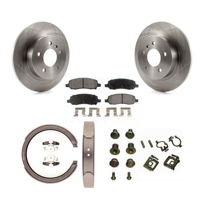 Kit de quincaillerie pour chaussures de stationnement, Rotors à disque arrière, plaquettes semi-métalliques, pour Cadillac DTS