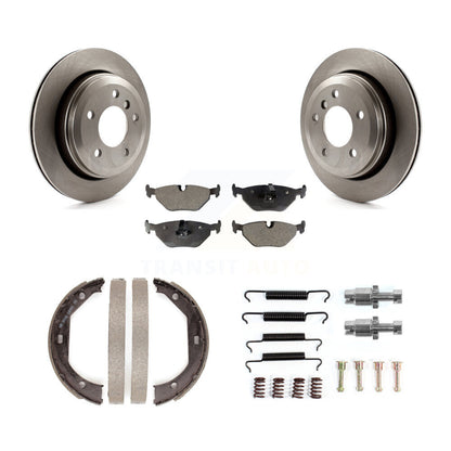 Rotors à disque arrière, patins semi-métalliques, chaussures de stationnement et Kit de quincaillerie pour BMW 325x