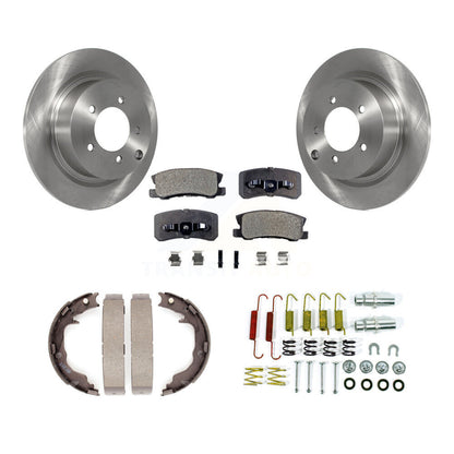 Kit de quincaillerie pour chaussures de stationnement, Rotors à disque arrière, plaquettes semi-métalliques, pour Jeep Patriot