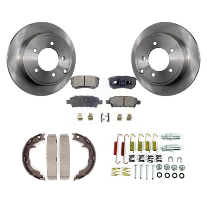 Kit de quincaillerie pour chaussures de stationnement, Rotors à disque arrière, plaquettes semi-métalliques, pour Jeep Patriot