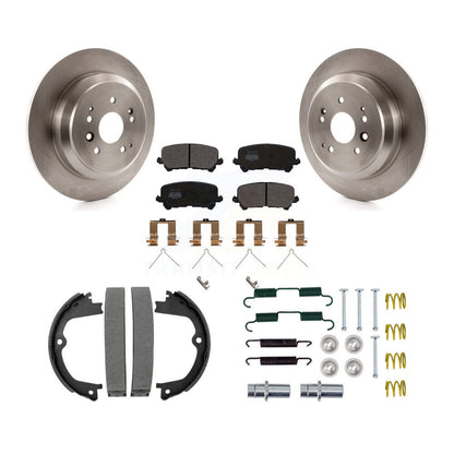 Rotors à disque arrière, patins semi-métalliques, chaussures de stationnement et Kit de quincaillerie pour Acura MD