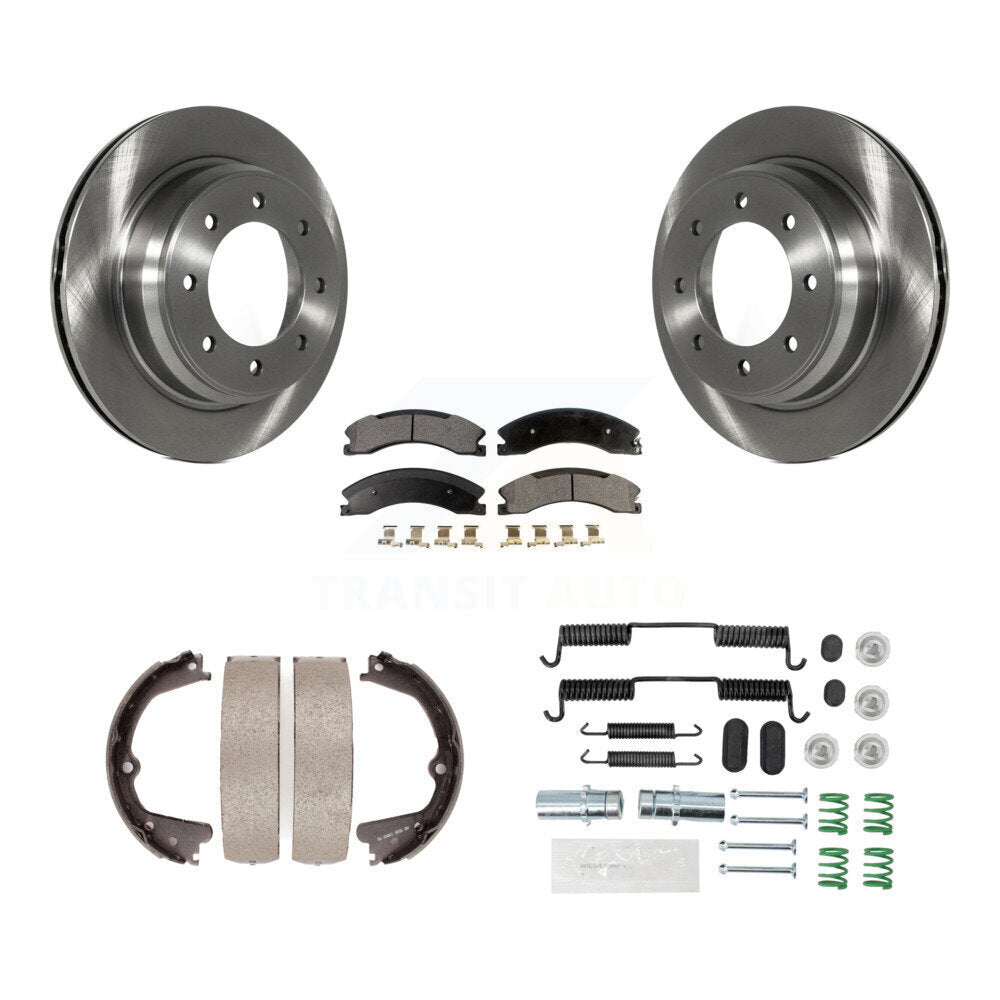 Kit de quincaillerie pour chaussures de stationnement, Rotors à disque arrière, plaquettes semi-métalliques, pour Nissan NV250