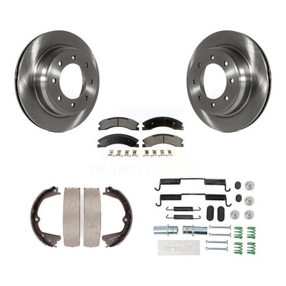 Kit de quincaillerie pour chaussures de stationnement, Rotors à disque arrière, plaquettes semi-métalliques, pour Nissan NV250