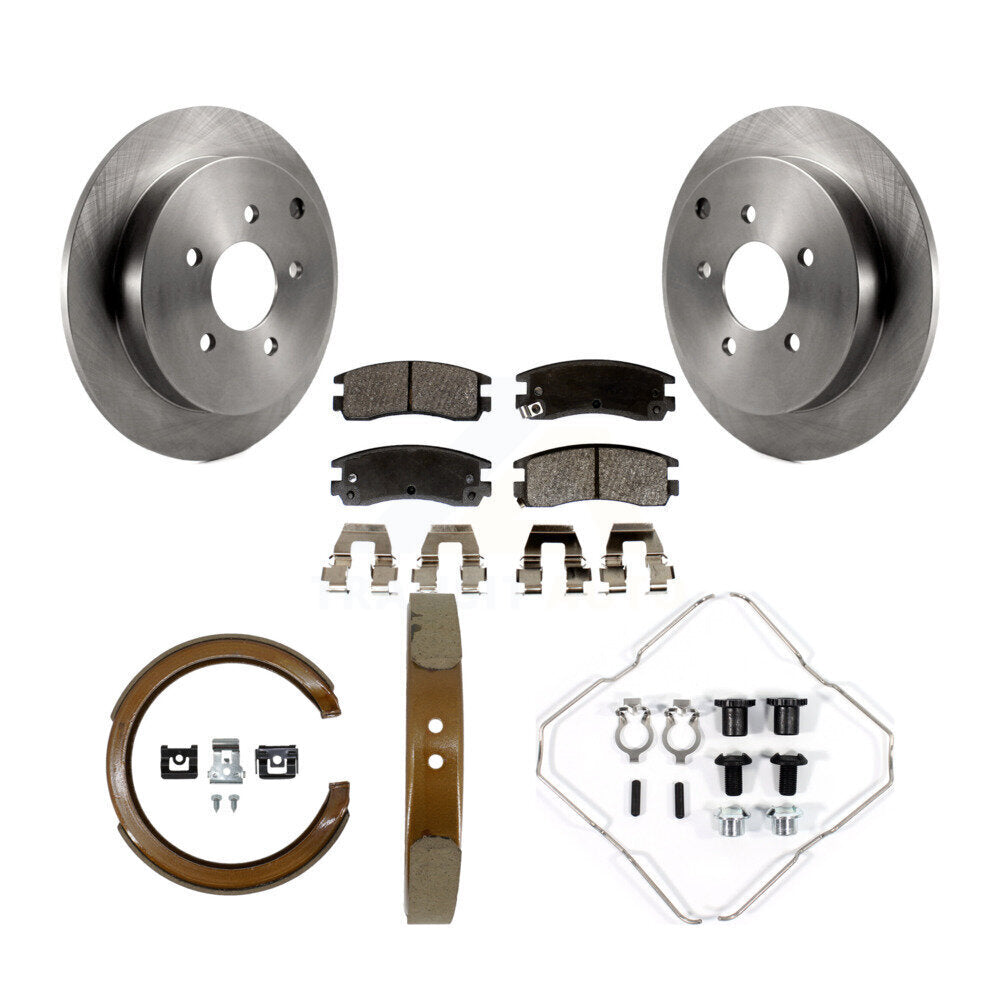 Kit de quincaillerie pour chaussures de stationnement, Rotors à disque arrière, plaquettes semi-métalliques, pour Buick Pontia
