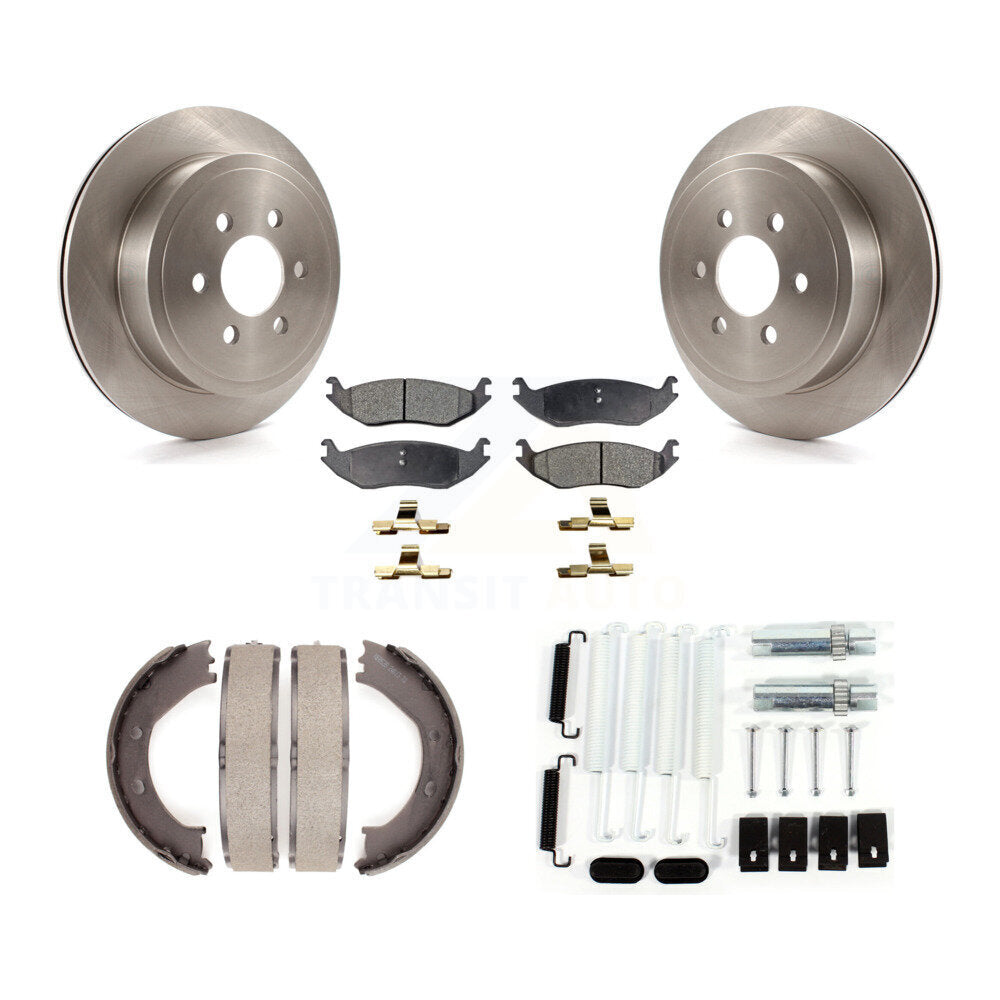 Kit de quincaillerie pour chaussures de stationnement, Rotors à disque arrière, plaquettes semi-métalliques, pour Dodge Durang