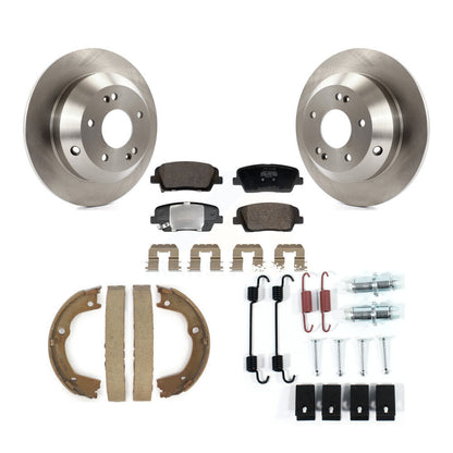 Kit de quincaillerie pour chaussures de stationnement, Rotors à disque arrière, plaquettes semi-métalliques, pour Hyundai Sant