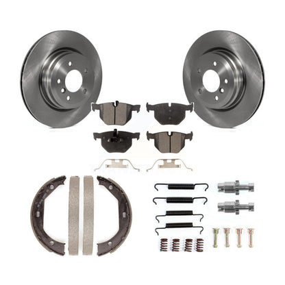 Kit de quincaillerie pour chaussures de stationnement, Rotors à disque arrière, plaquettes semi-métalliques, pour BMW 335i 330