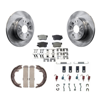 Rotors à disque arrière, patins semi-métalliques, chaussures de stationnement et Kit de quincaillerie pour Acura TL