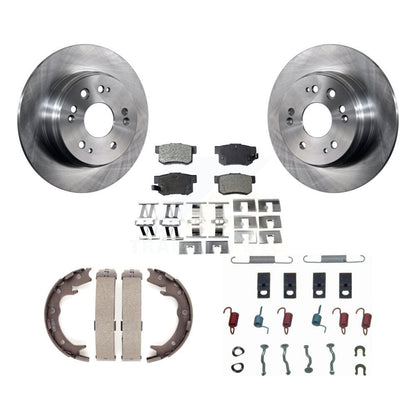 Rotors à disque arrière, patins semi-métalliques, chaussures de stationnement et Kit de matériel pour Honda CR-V