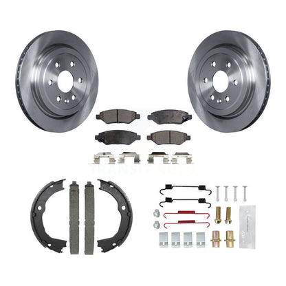Kit de quincaillerie pour chaussures de stationnement, Rotors à disque arrière, plaquettes semi-métalliques, pour Cadillac SRX
