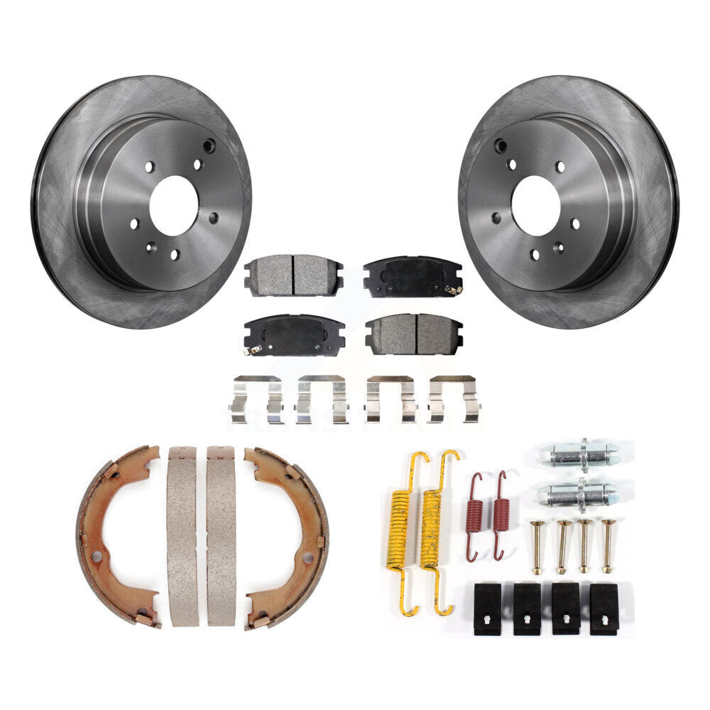 Kit de quincaillerie pour chaussures de stationnement, Rotors à disque arrière, plaquettes semi-métalliques, pour Chevrolet Vu