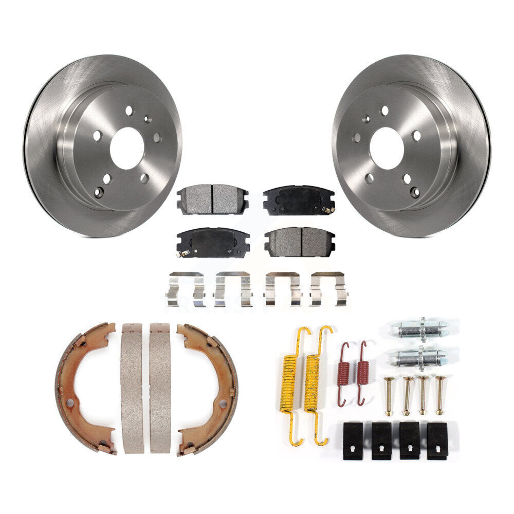 Kit de quincaillerie pour chaussures de stationnement, Rotors à disque arrière, plaquettes semi-métalliques, pour Chevrolet GM