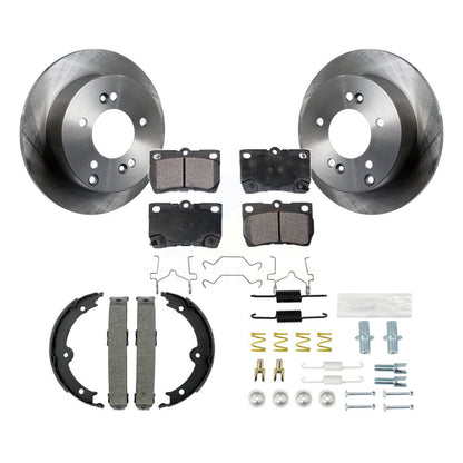 Rotors à disque arrière, patins semi-métalliques, chaussures de stationnement et Kit de matériel pour Lexus IS25