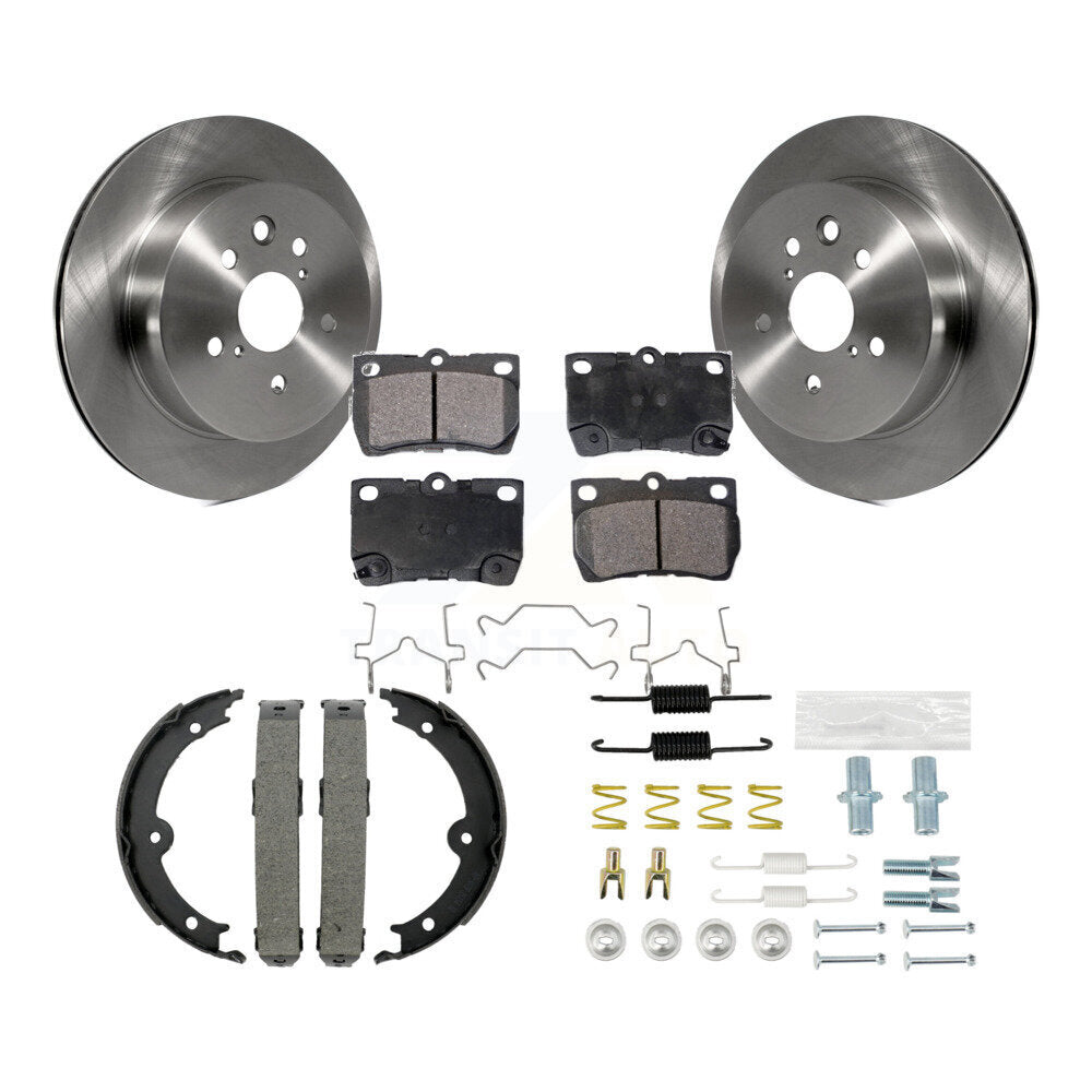 Rotors à disque arrière, patins semi-métalliques, chaussures de stationnement et Kit de matériel pour Lexus IS25